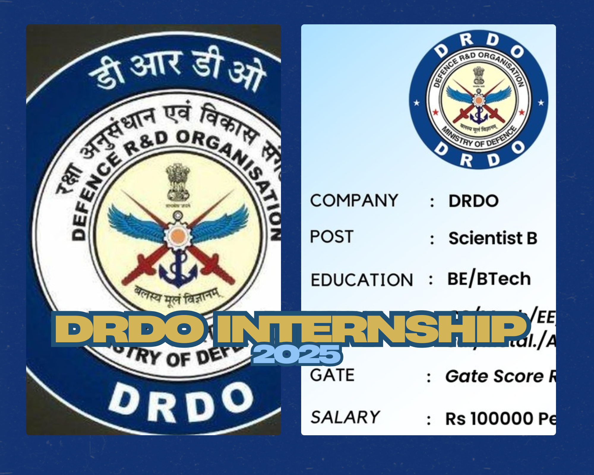 drdo internship 2025