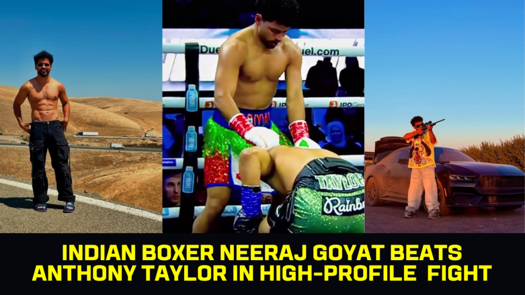 Neeraj Goyat vs Anthony Taylor: Indian Boxer Shines at Dubai Boxing Event