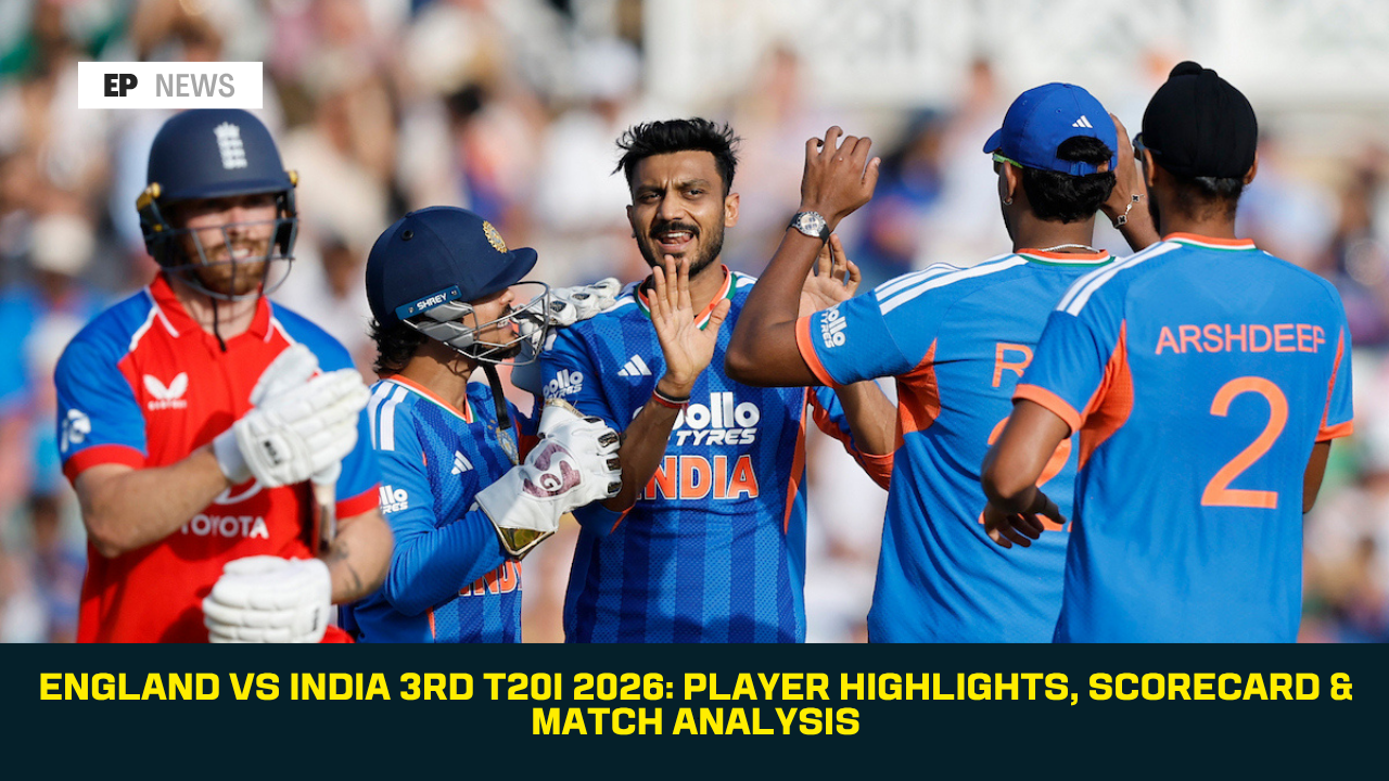 England vs India 3rd T20I 2026