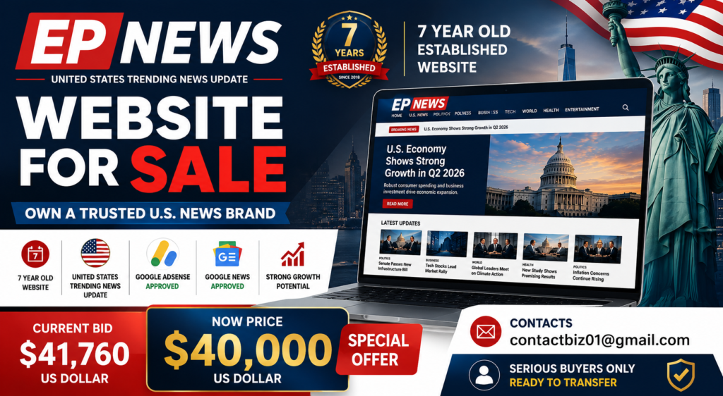 US Blog Website sell