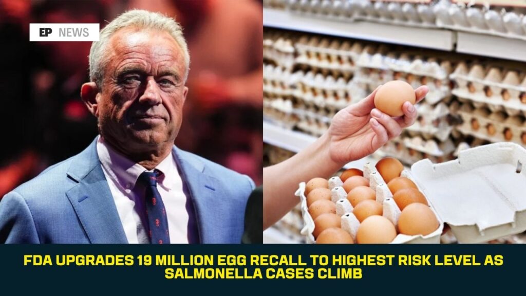 FDA Upgrades 19 Million Egg Recall to Highest Risk Level as Salmonella Cases Climb