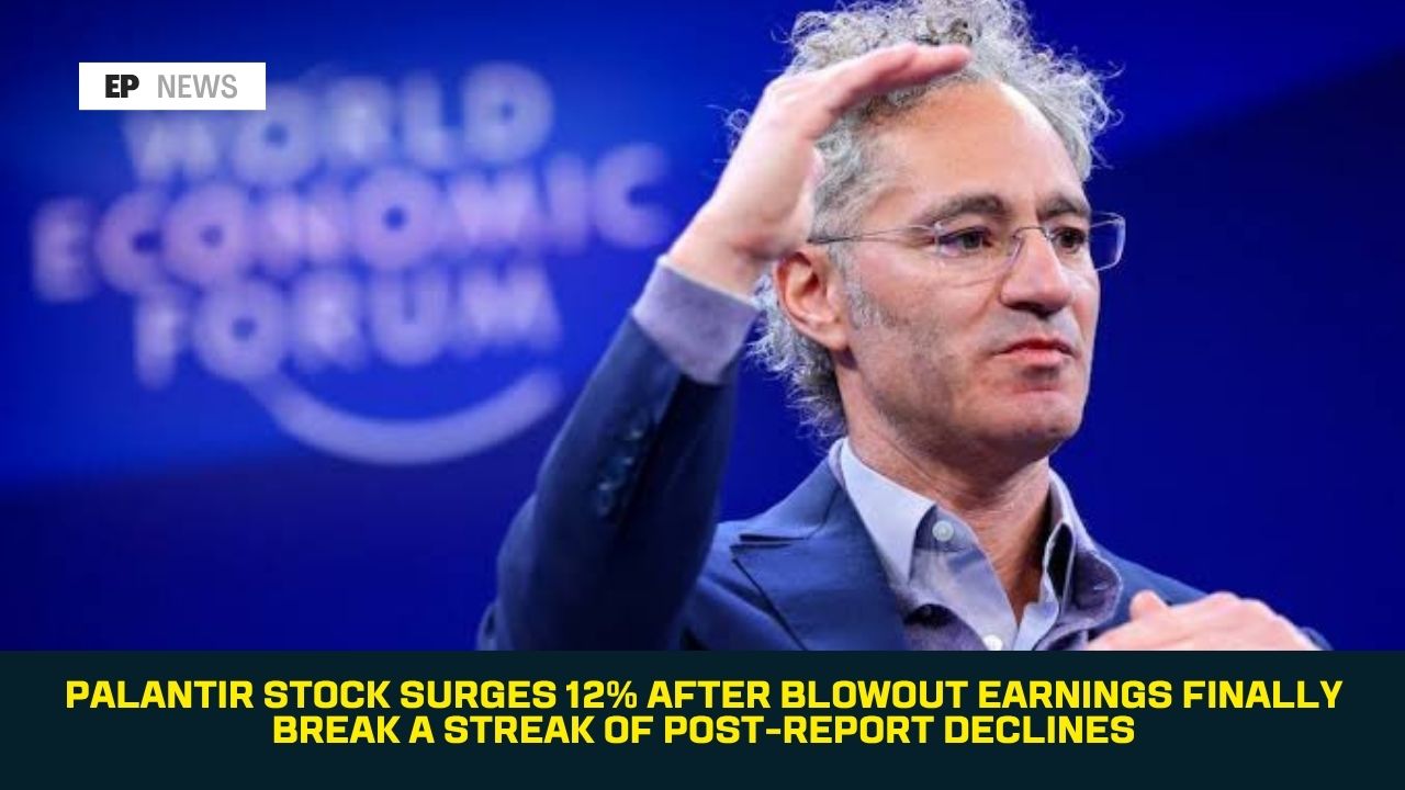 Palantir Stock Surges 12% After Blowout Earnings Finally Break a Streak of Post-Report Declines