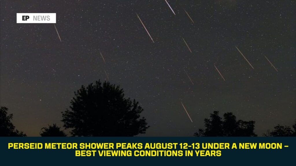 Perseid Meteor Shower Peaks August 12-13 Under a New Moon — Best Viewing Conditions in Years