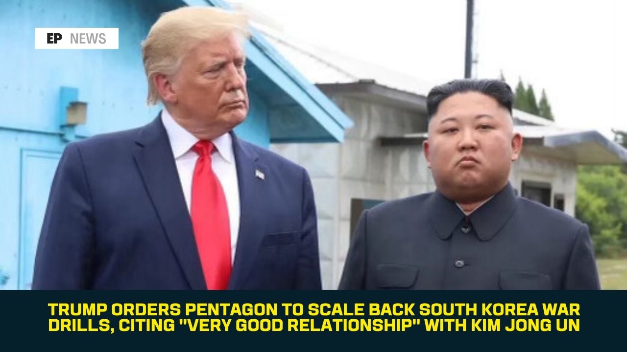 Trump Orders Pentagon to Scale Back South Korea War Drills, Citing "Very Good Relationship" With Kim Jong Un