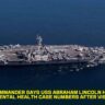 Top US Commander Says USS Abraham Lincoln Has Navy's Lowest Mental Health Case Numbers After Visiting Ship