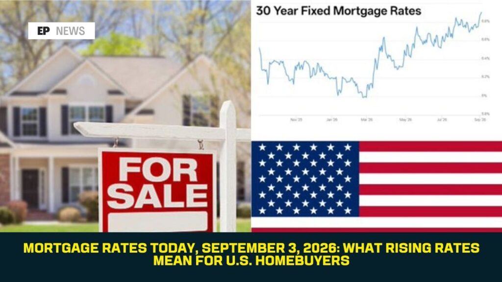 Mortgage Rates Today, September 3, 2026: What Rising Rates Mean for U.S. Homebuyers