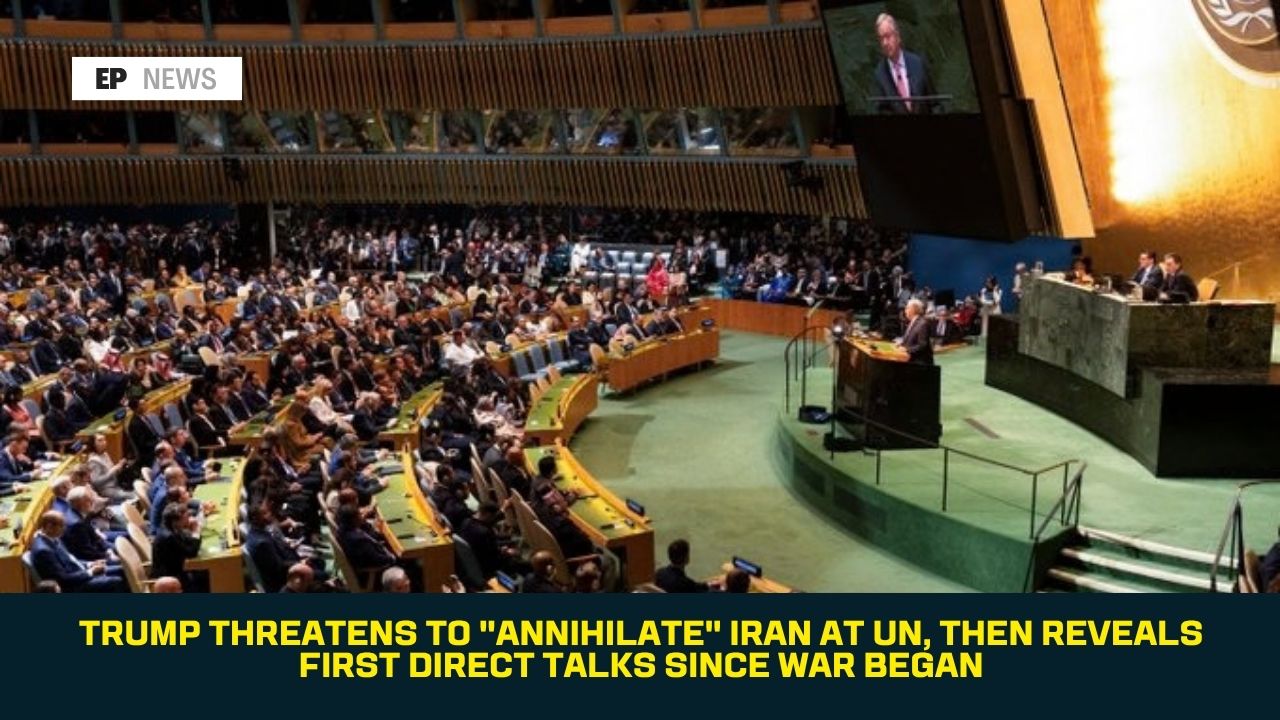 Trump Threatens to "Annihilate" Iran at UN, Then Reveals First Direct Talks Since War Began