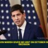 Fed Chair Kevin Warsh Gives No Hint on October Interest Rate Decision